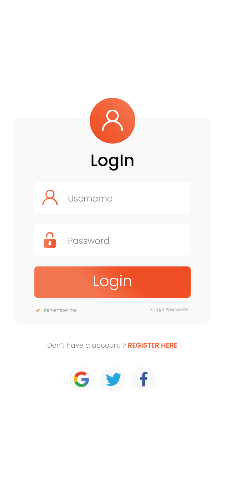 Grocery User App Login