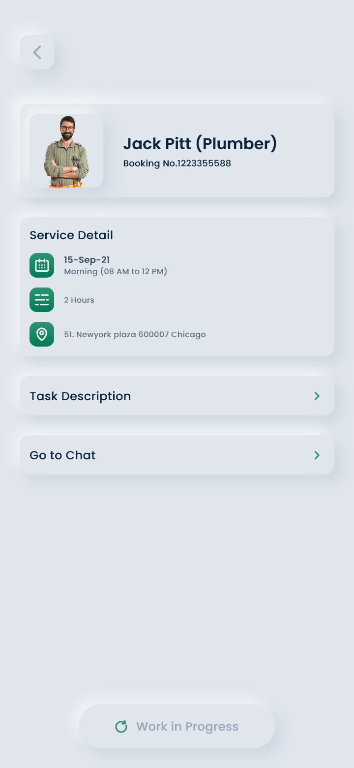 Home Service App Work in Progress